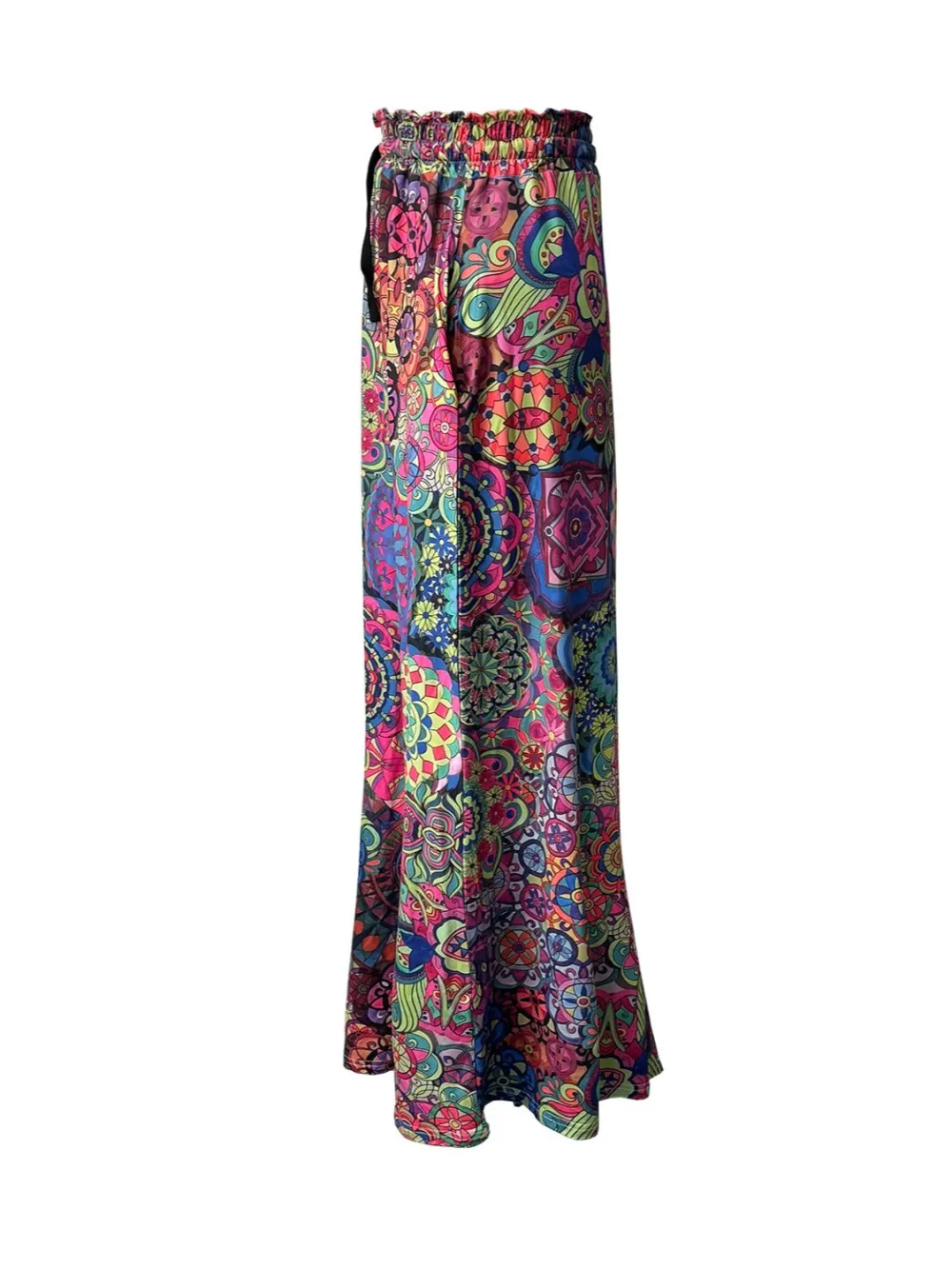 Pocket Printed Maxi Skirt