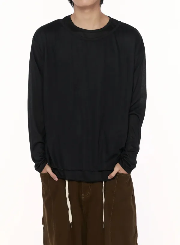 Men's Layered Long Sleeve T-Shirt