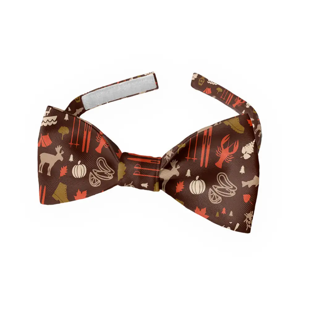 Hiking Heritage Motif Bow Tie
