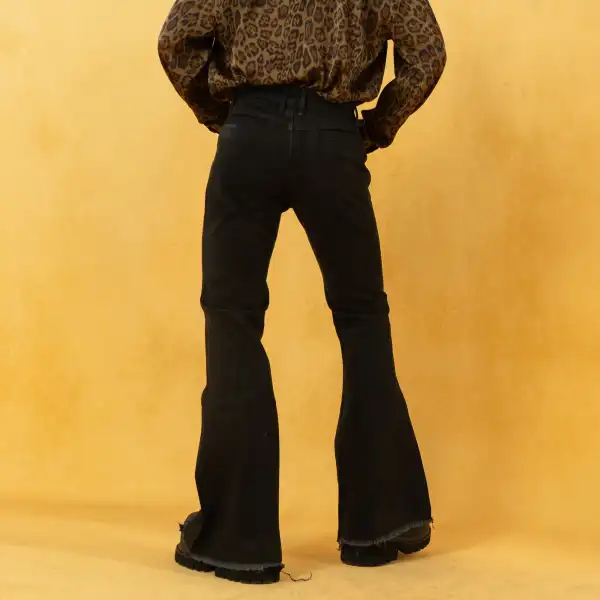 Slim Flared Hem Jeans