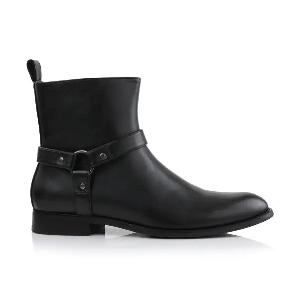Faux-Suede Suede Faux-Leather Chelsea Boots