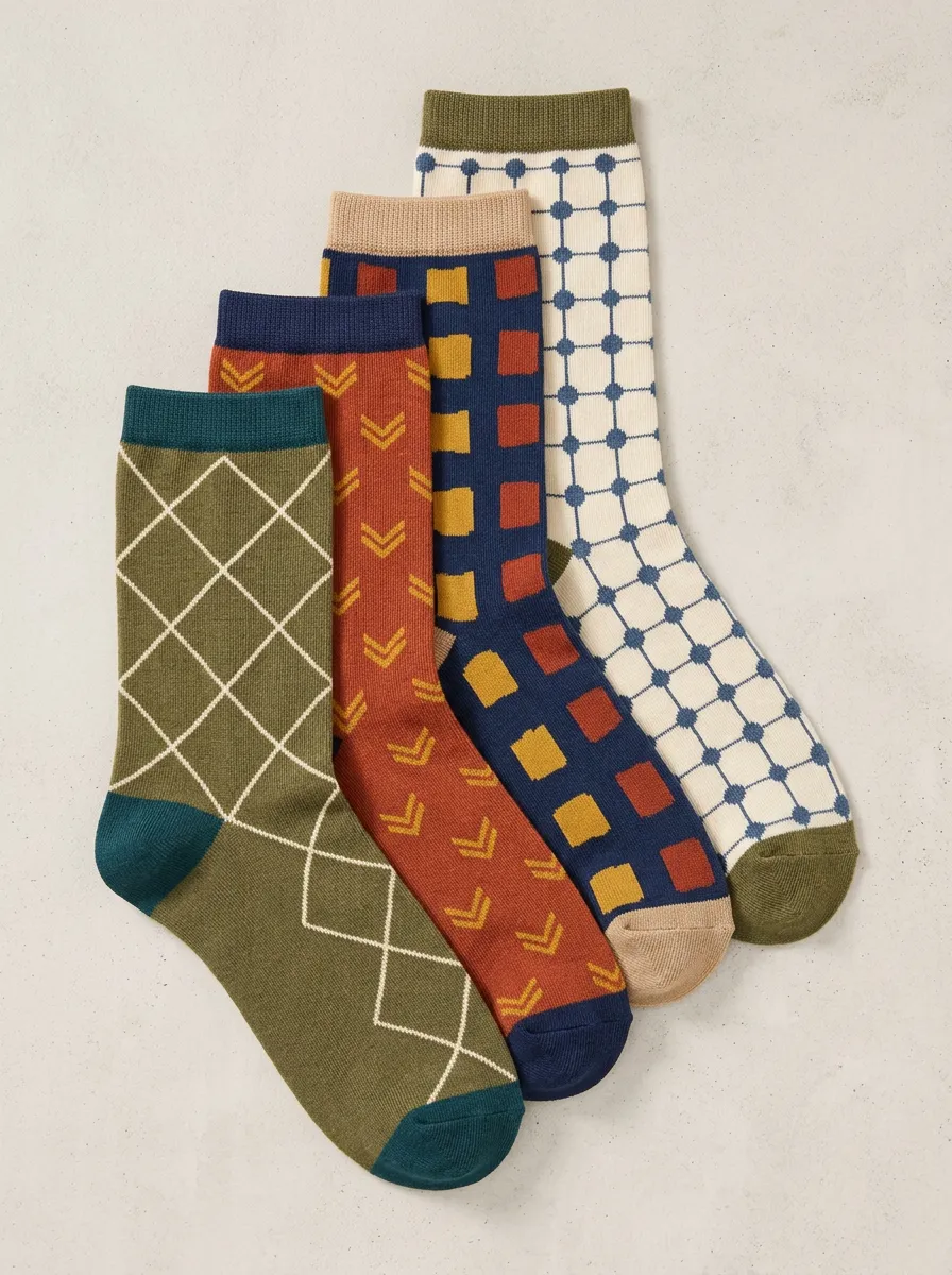 Women's Four Pair Casual Socks
