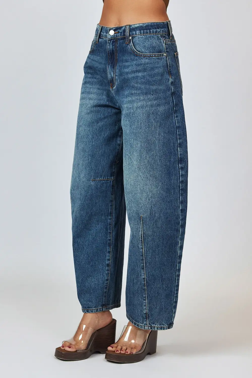 Everyday Pleated Jeans