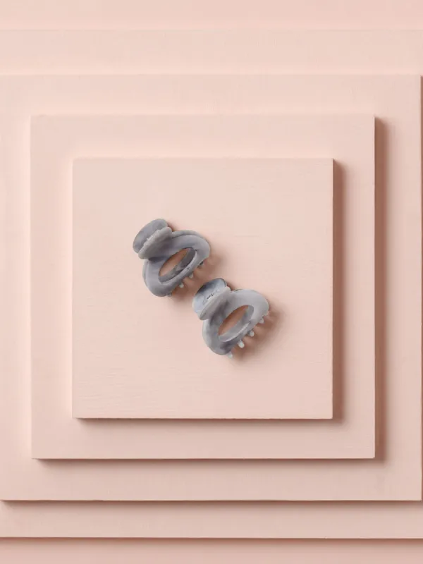 Marble Hair Claw Set