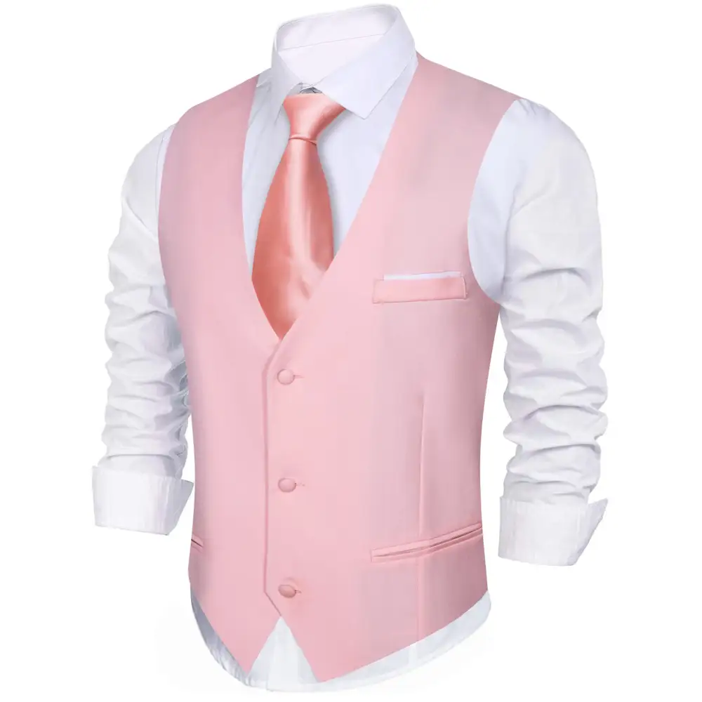 Refined Solid Slim Fit Formal Dress Vest