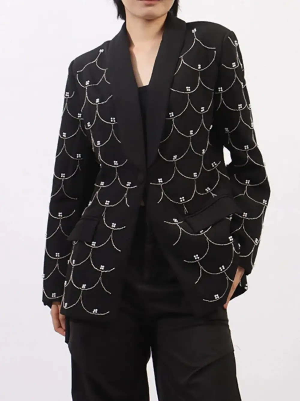 Polished Refined Long-Sleeve Blazer