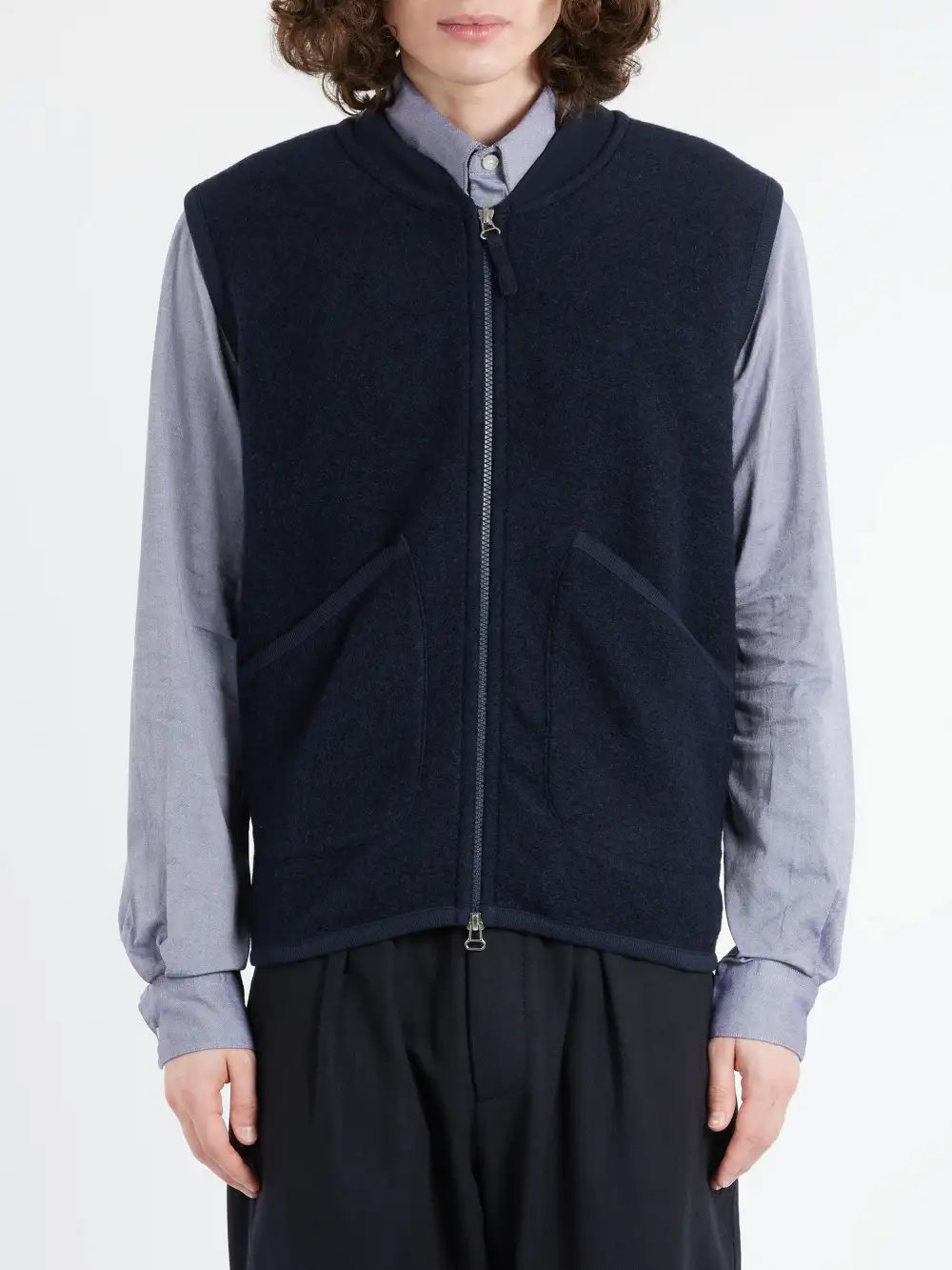 Men's Two Way Zip Regular Fit Waistcoat