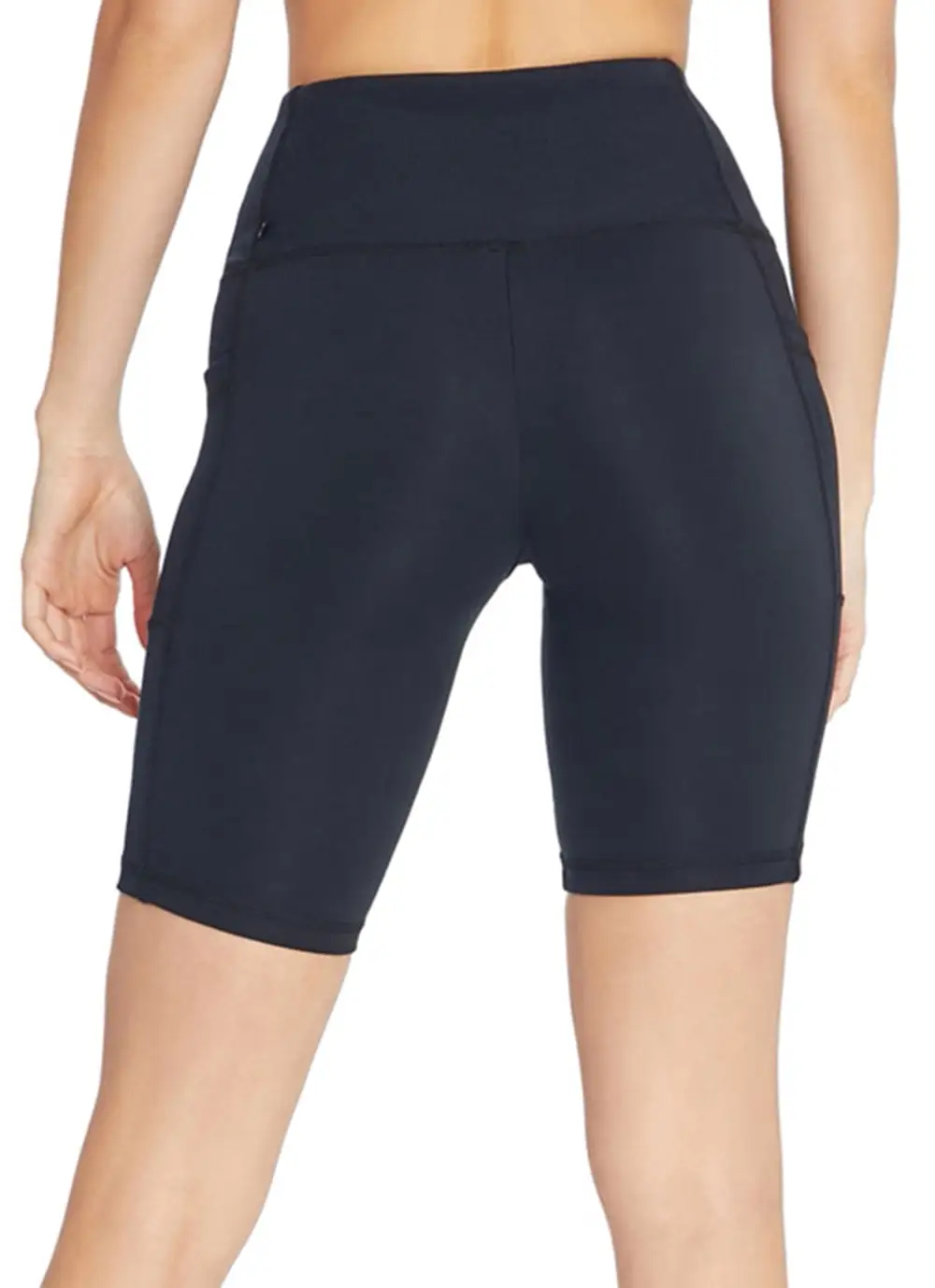 Rib Panel Pocket Yoga Shorts