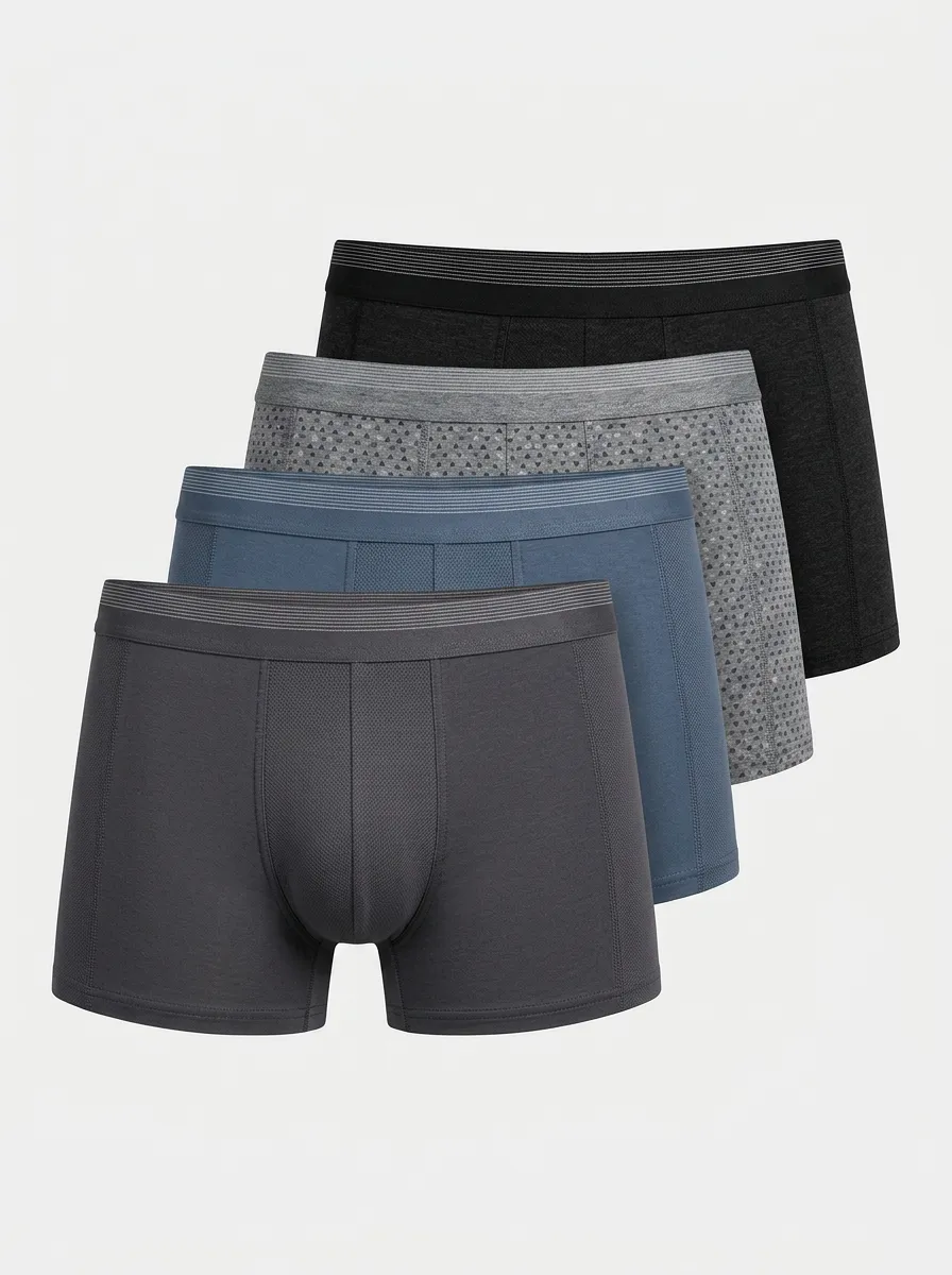 Flexible Comfort Fit Four Pack Briefs