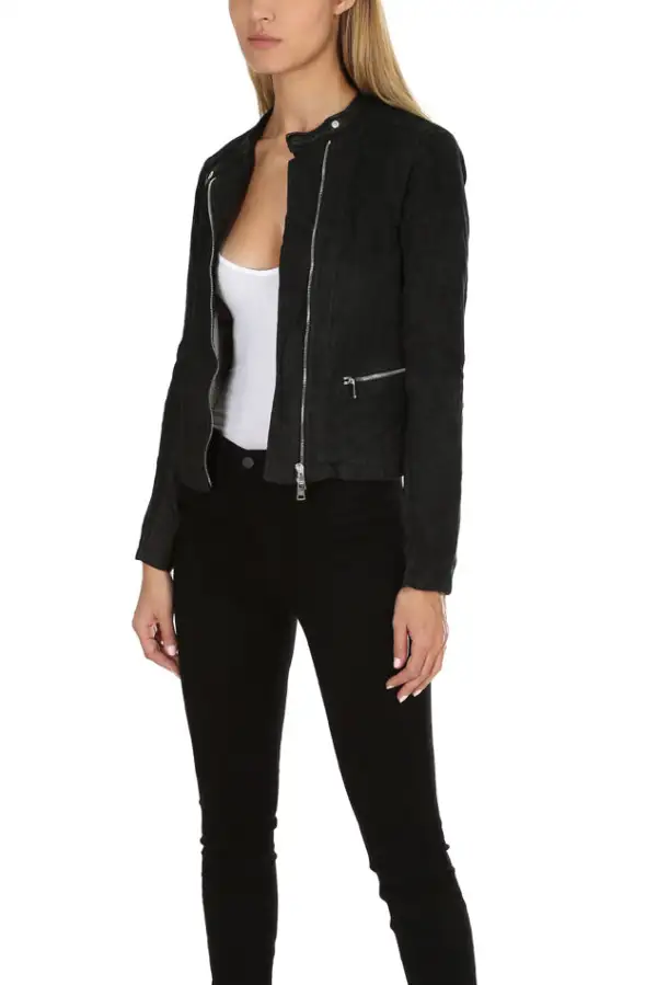 Cotton Leather Suede Jacket