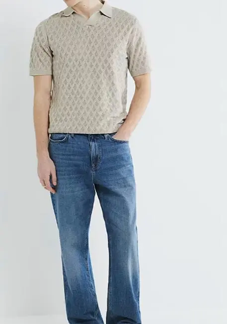 Men's Fashion Casual Stone Color Short Sleeve Polo Shirt Pure Cotton Short Sleeve