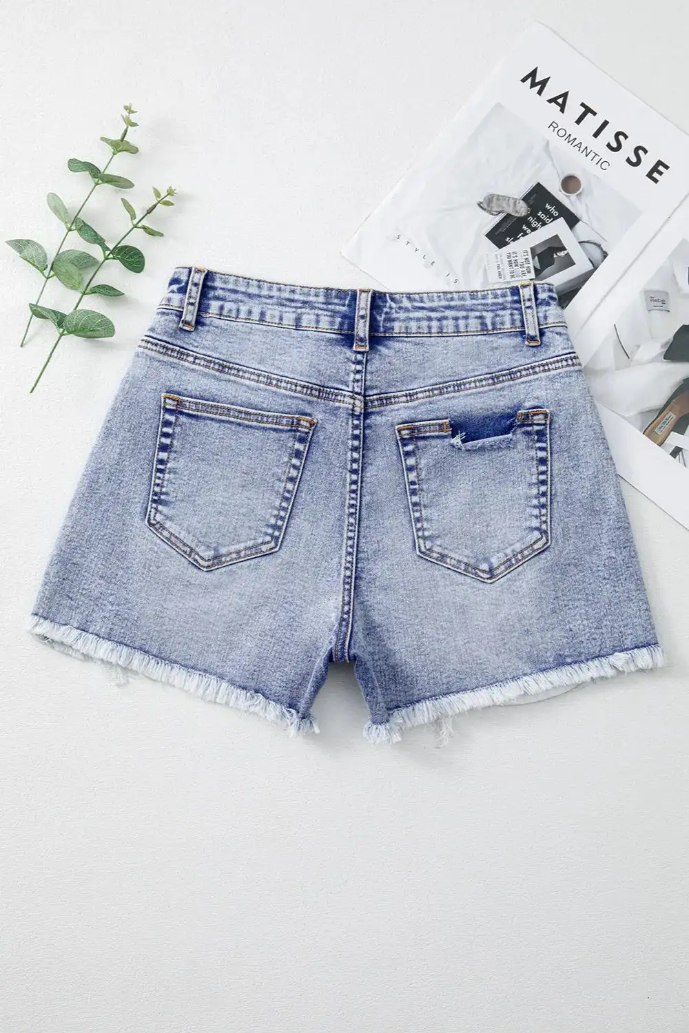 Pull On Pocket Detail Shorts