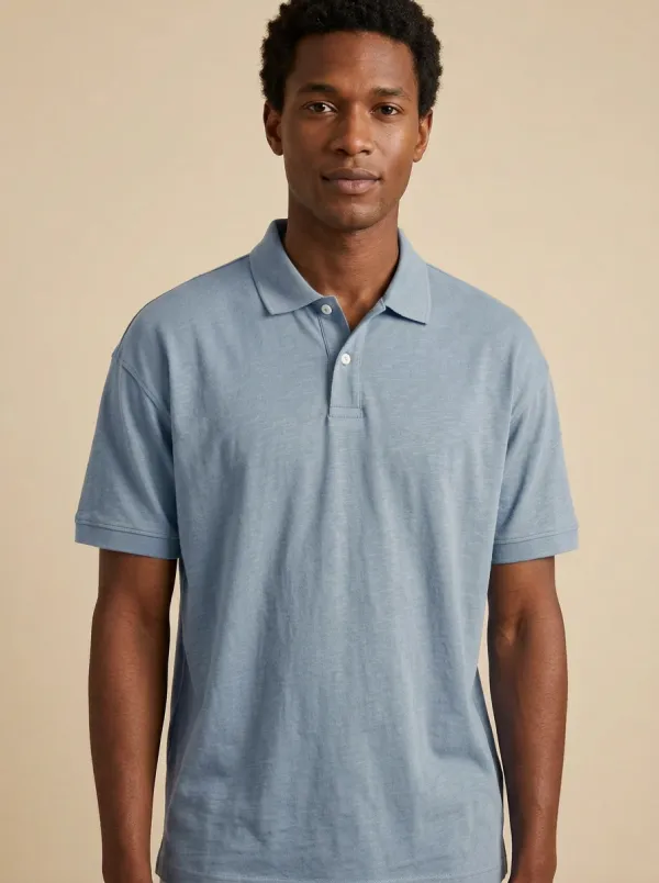 Patterned Classic Men's Polo Shirt