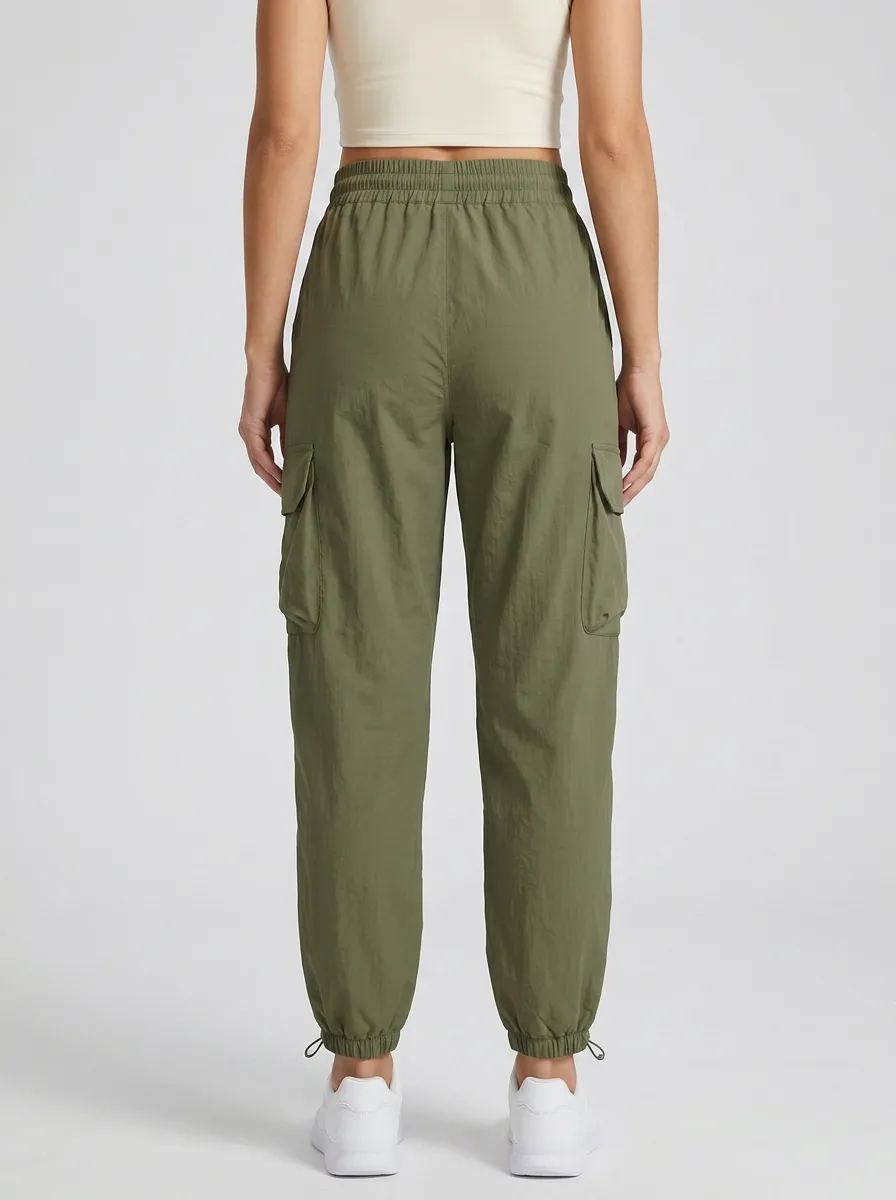 Refined Drawstring Breathable Cargo Pants