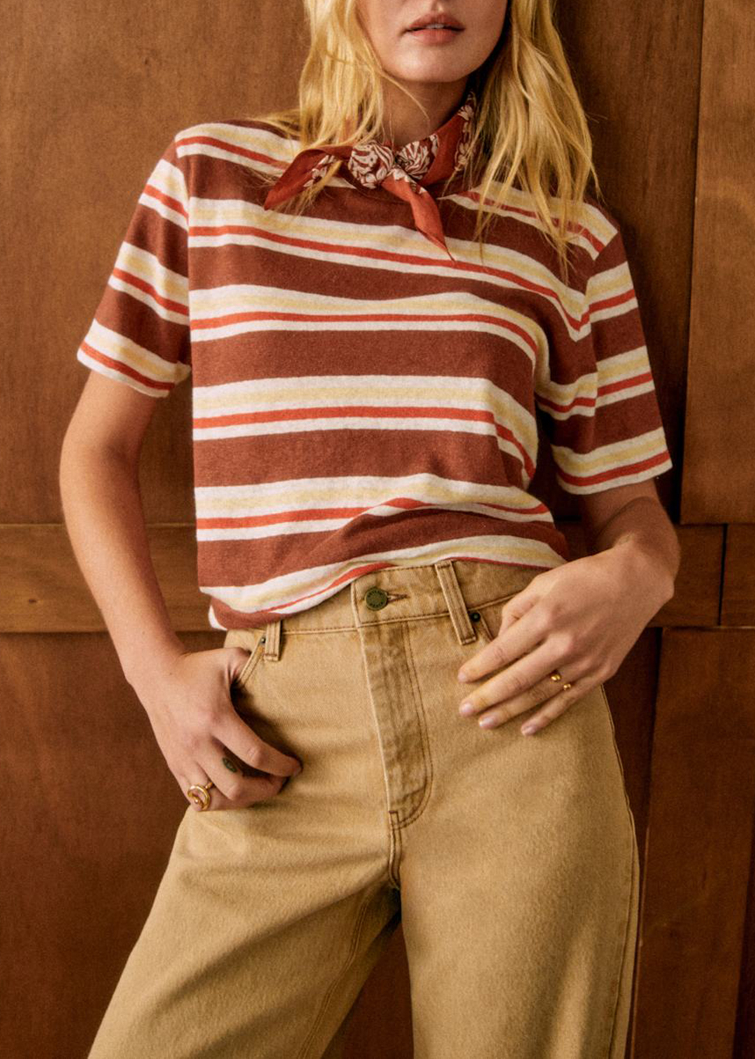 Cotton And Linen Loose Short-Sleeved T-Shirt