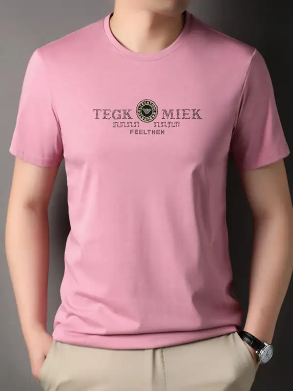 Ribbed Crew Neck Short Sleeve Tee