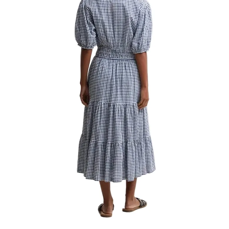 Textured Classic Women's Midi Dress