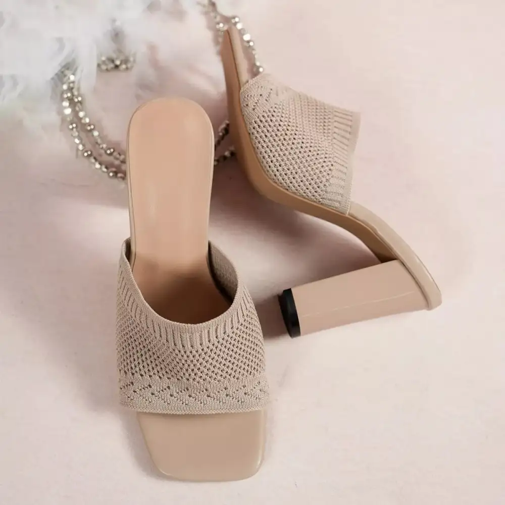 Lightweight Open Toe Block Heels Sandals