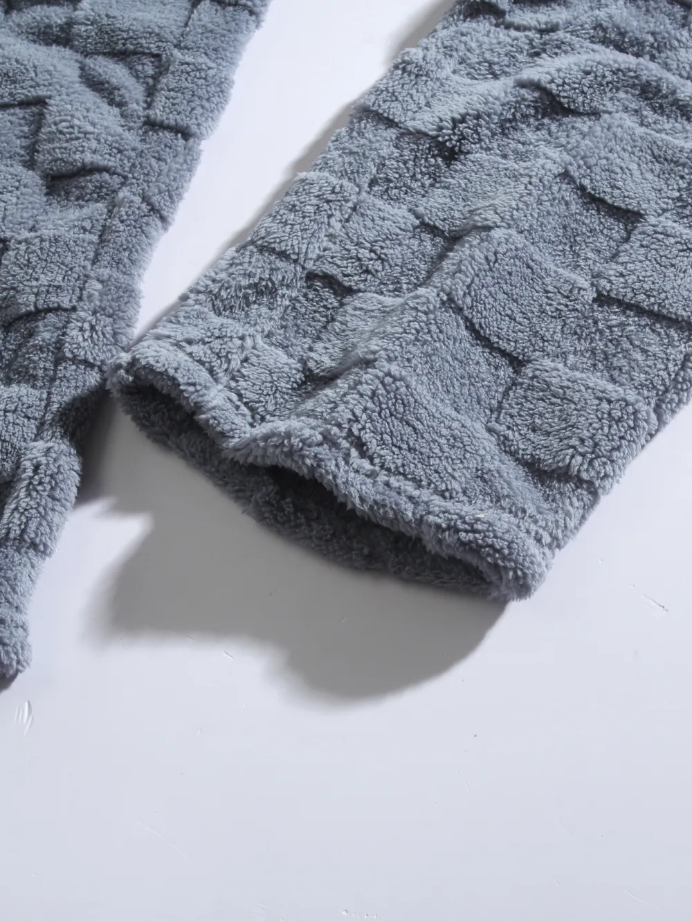 Layered Textured Knit Pants