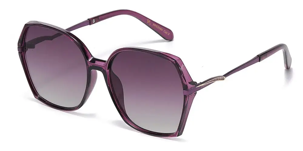Women's Rhinestone Detail Oversized Butterfly Sunglasses