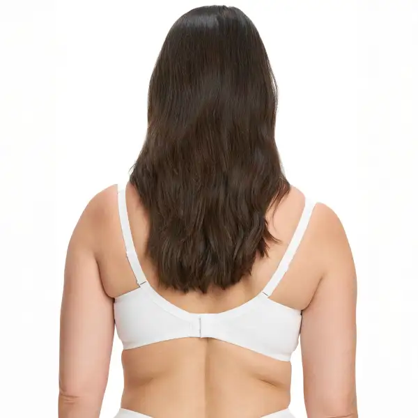 Women's Wireless Molded Seamless Adjustable Straps Cotton Blend Bra