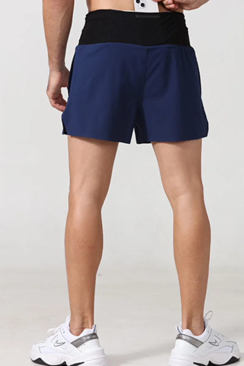 Quick Dry Storage Pocket Dual Layer Athletic Shorts