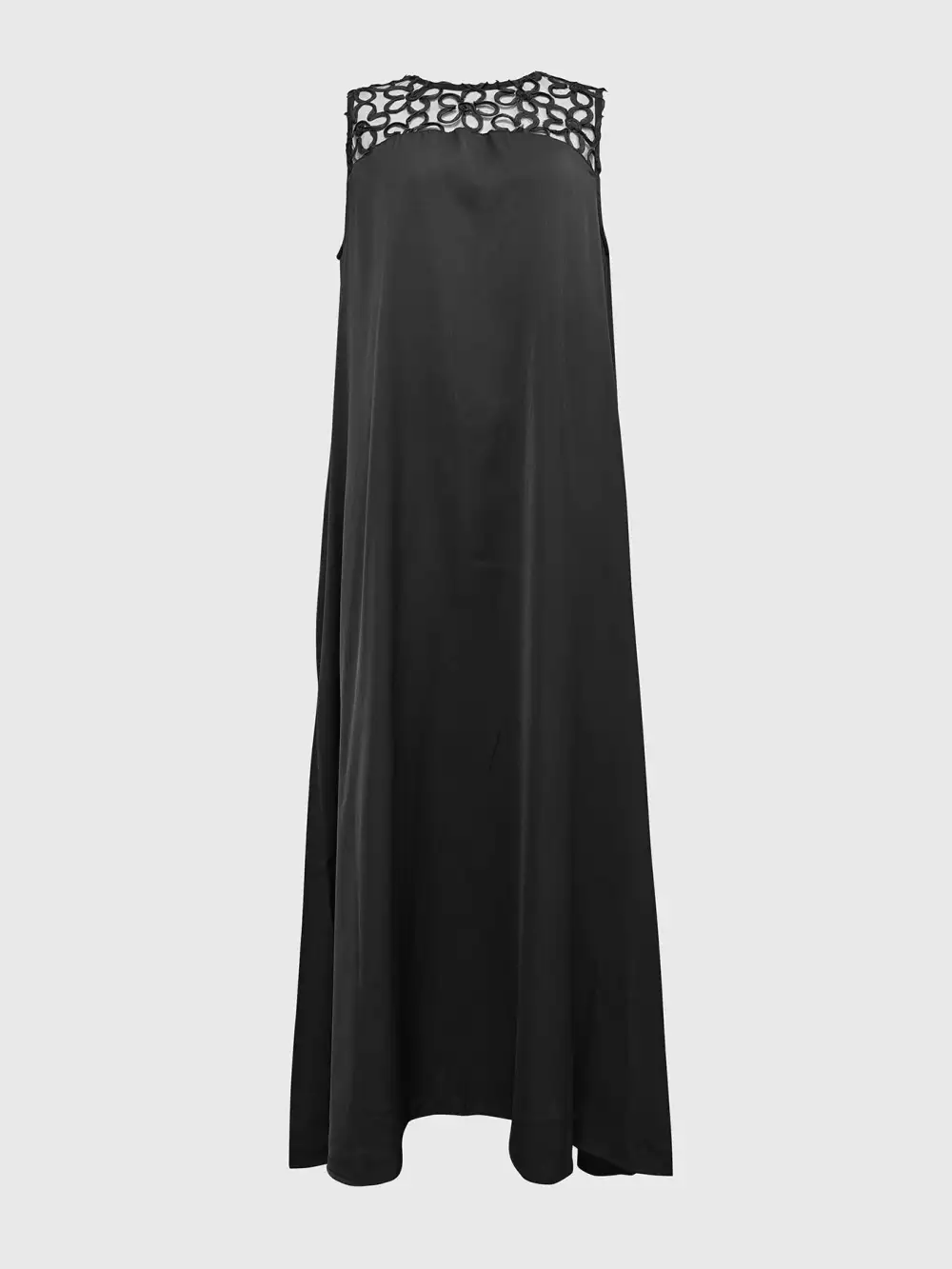 Hollow Sleeveless Neck Maxi Dress