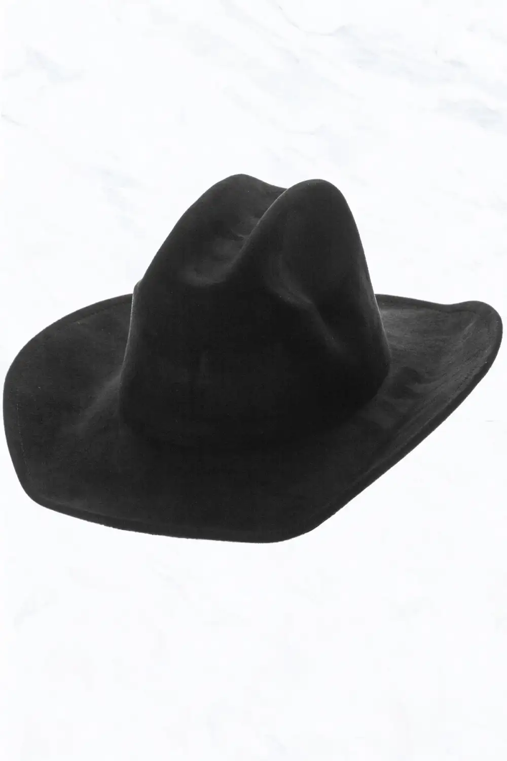 Big Brim Suede Western Cowboy Fedora Hat