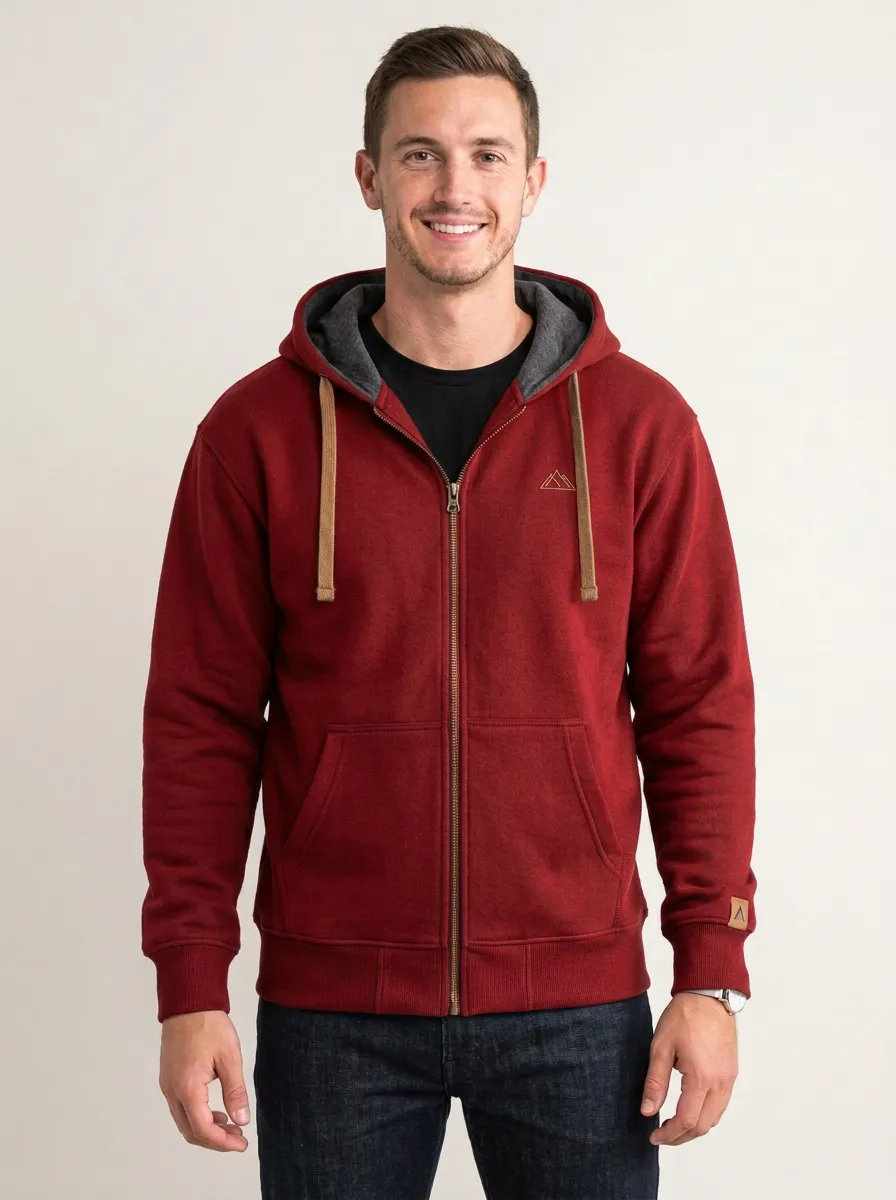 Men's Active Mountain Graphic Zip-Up Sports Jacket