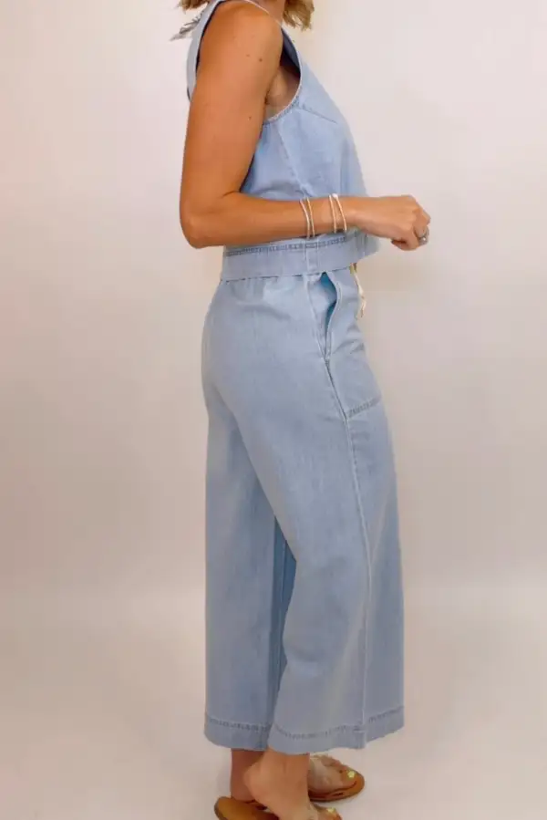 Denim Utility Detail Pants