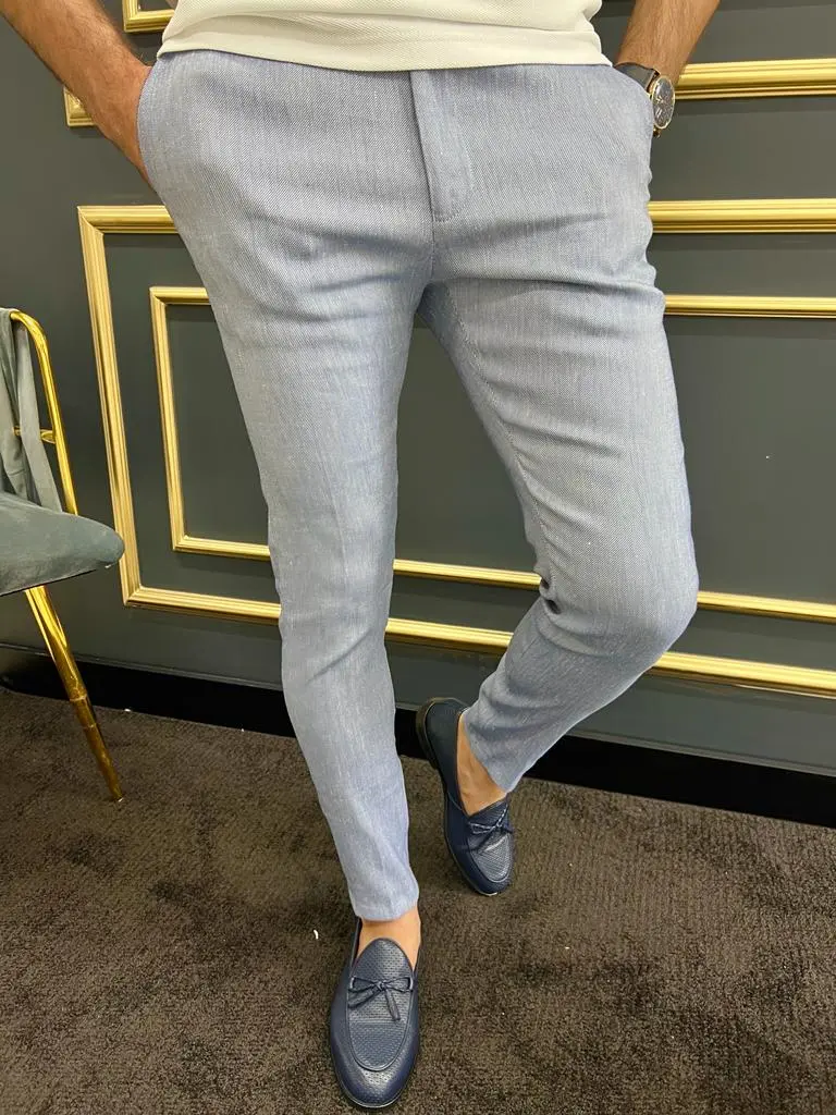 Streamlined Slim Fit Refined Tailored Trousers