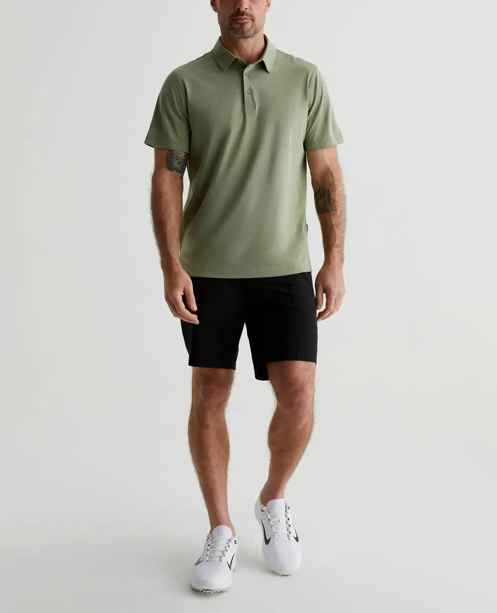 Men's Spread Collar Polo Shirt