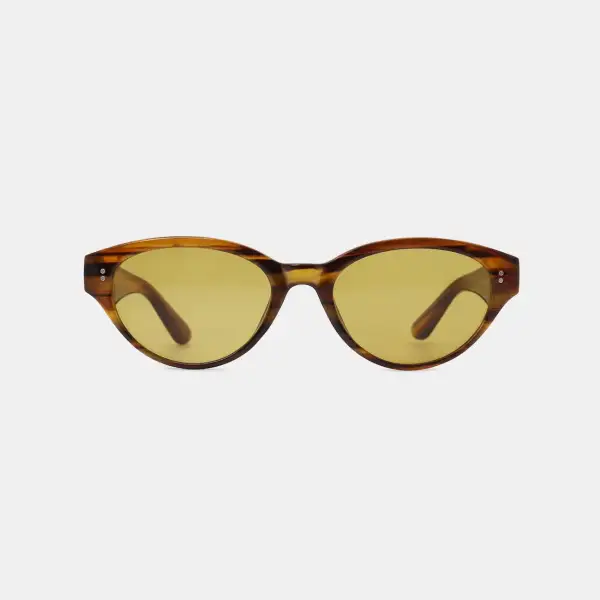 Patterned Cat Eye Frame Sunglasses