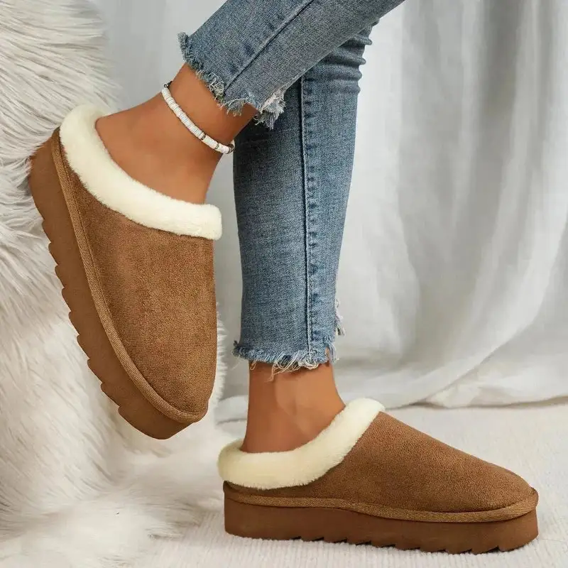 Warm Touch Platform Casual Slippers