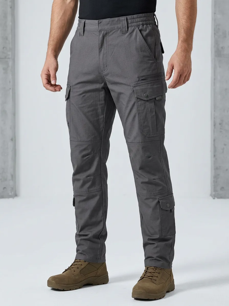 Everyday Easy-Fit Men's Multi-Pocket Waterproof Tactical Cargo Pants