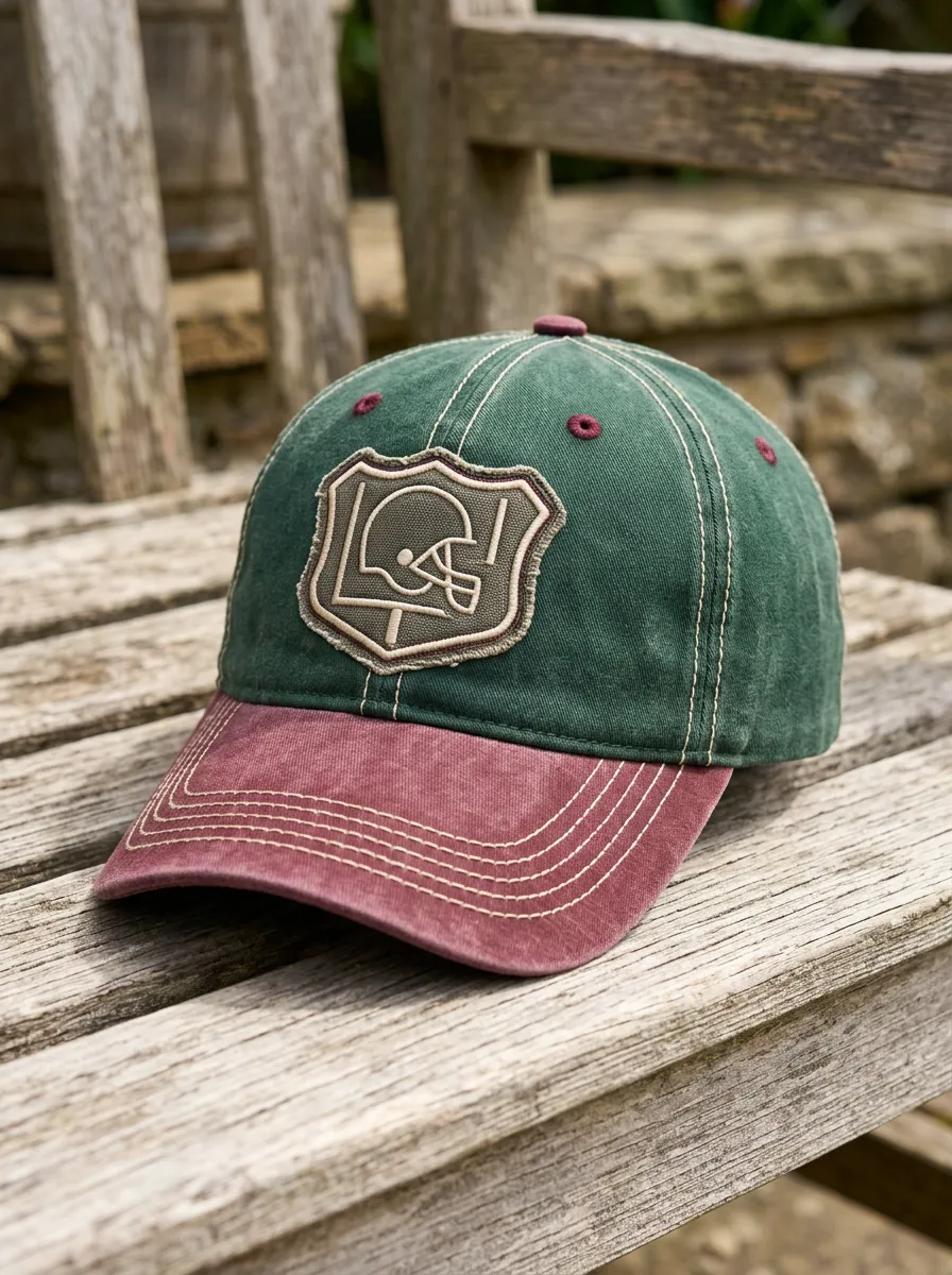 Unisex American Football Lover Helmet Shield Embroidered Baseball Cap