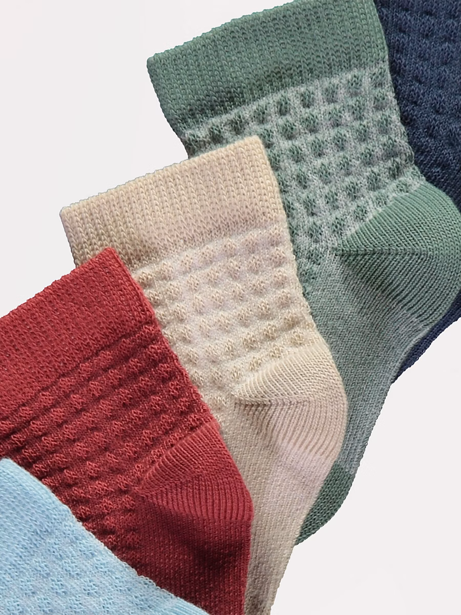 Bobble Cotton Rich Ankle Socks 5 Pack detail 1