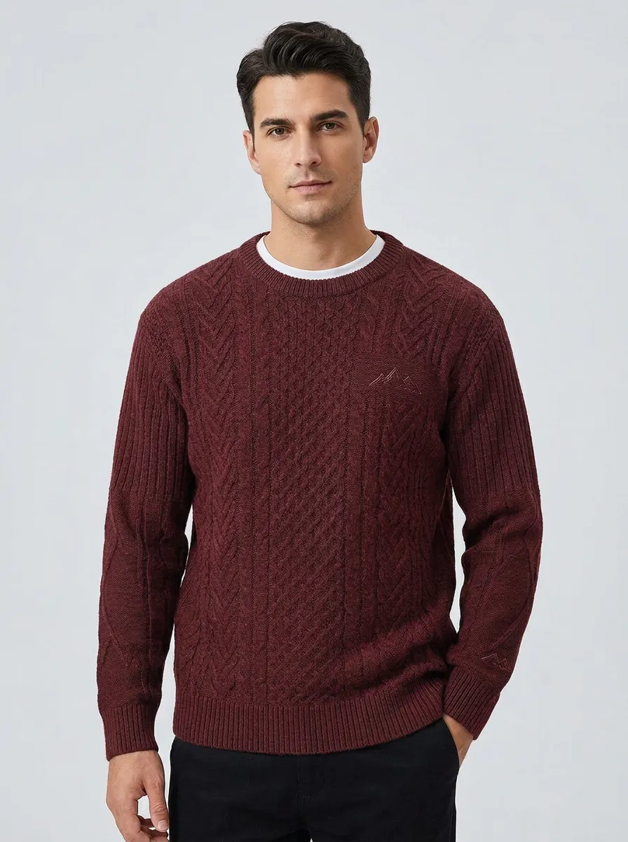 Men's Charcoal Grey Heritage Knit Sweater