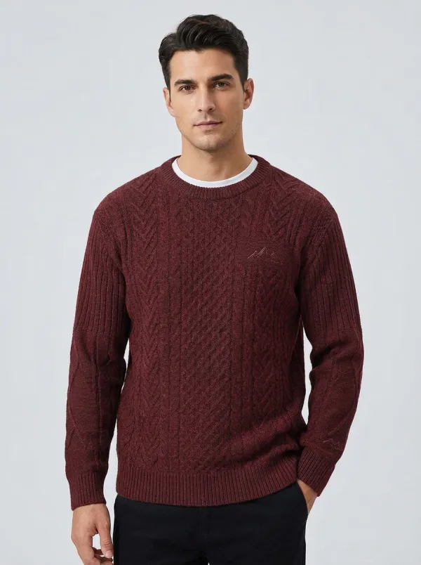 Men's Charcoal Grey Heritage Knit Sweater
