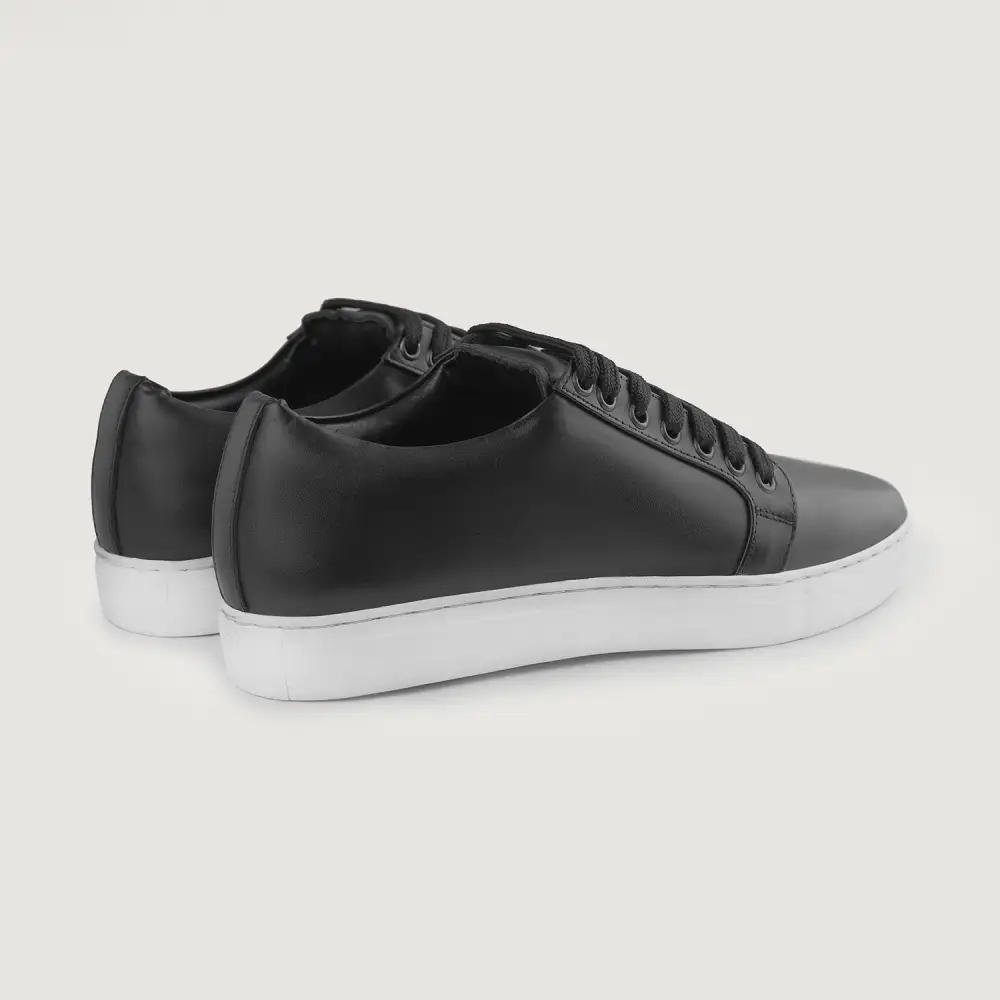 Minimal Leather Low Top Sneakers