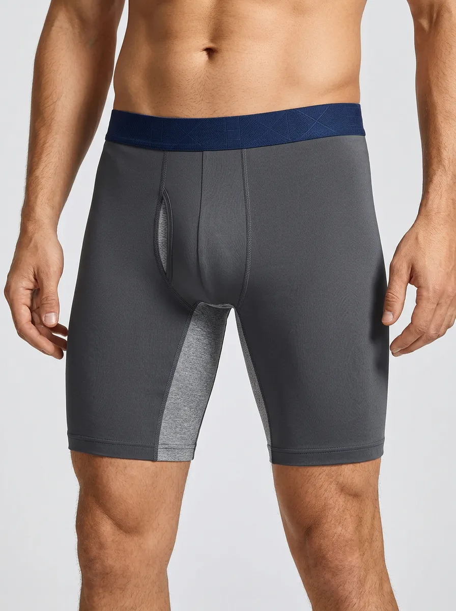 Men's Athletic Performance Contrast Boxer Briefs