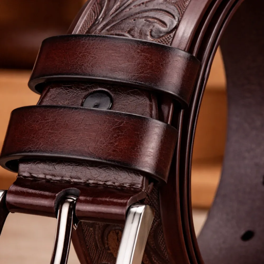 Classic Leather Buckle Belt