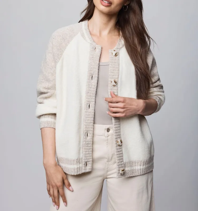 Plain Varsity Shacket Jacket