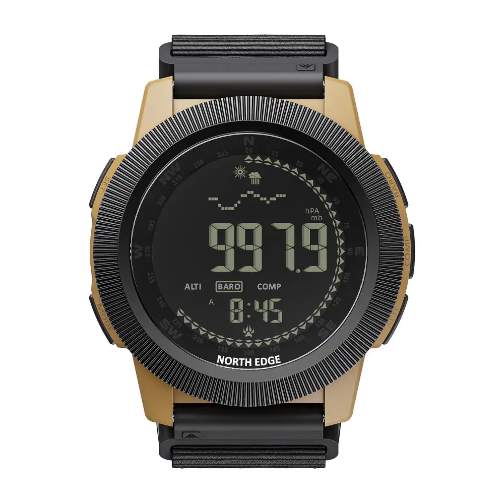 North Edge Altimeter Barometer Compass 50M Tactical Outdoor Watch APACHE-CF
