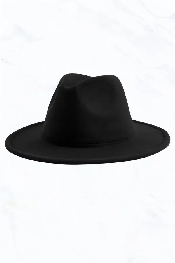 Flat Edge Felt Jazz Hat