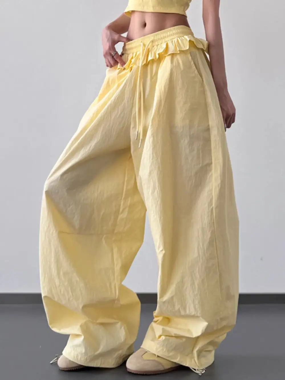 Drawstring Casual Trousers