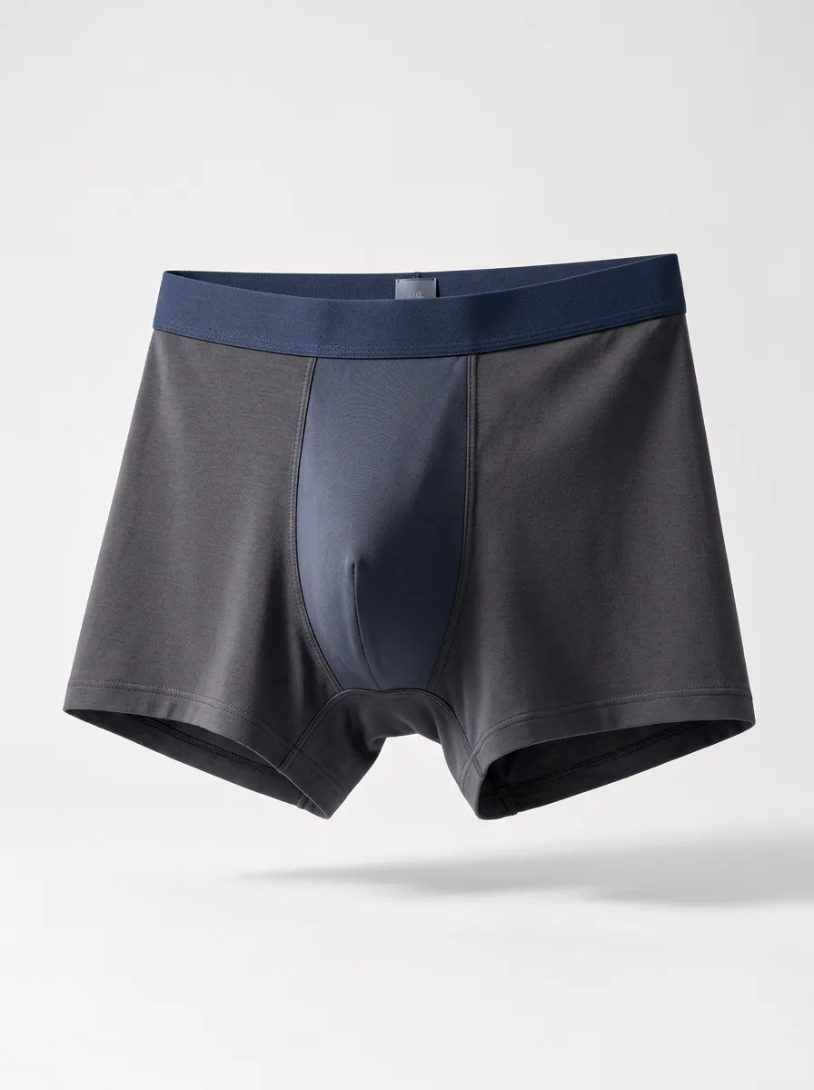 Men's Minimalist Contrast Panel Boxer Briefs