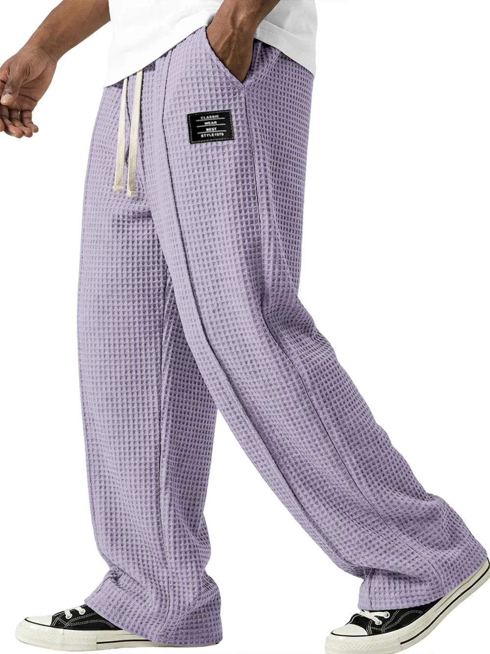 Everyday Textured Knit Seamed Detail Pants