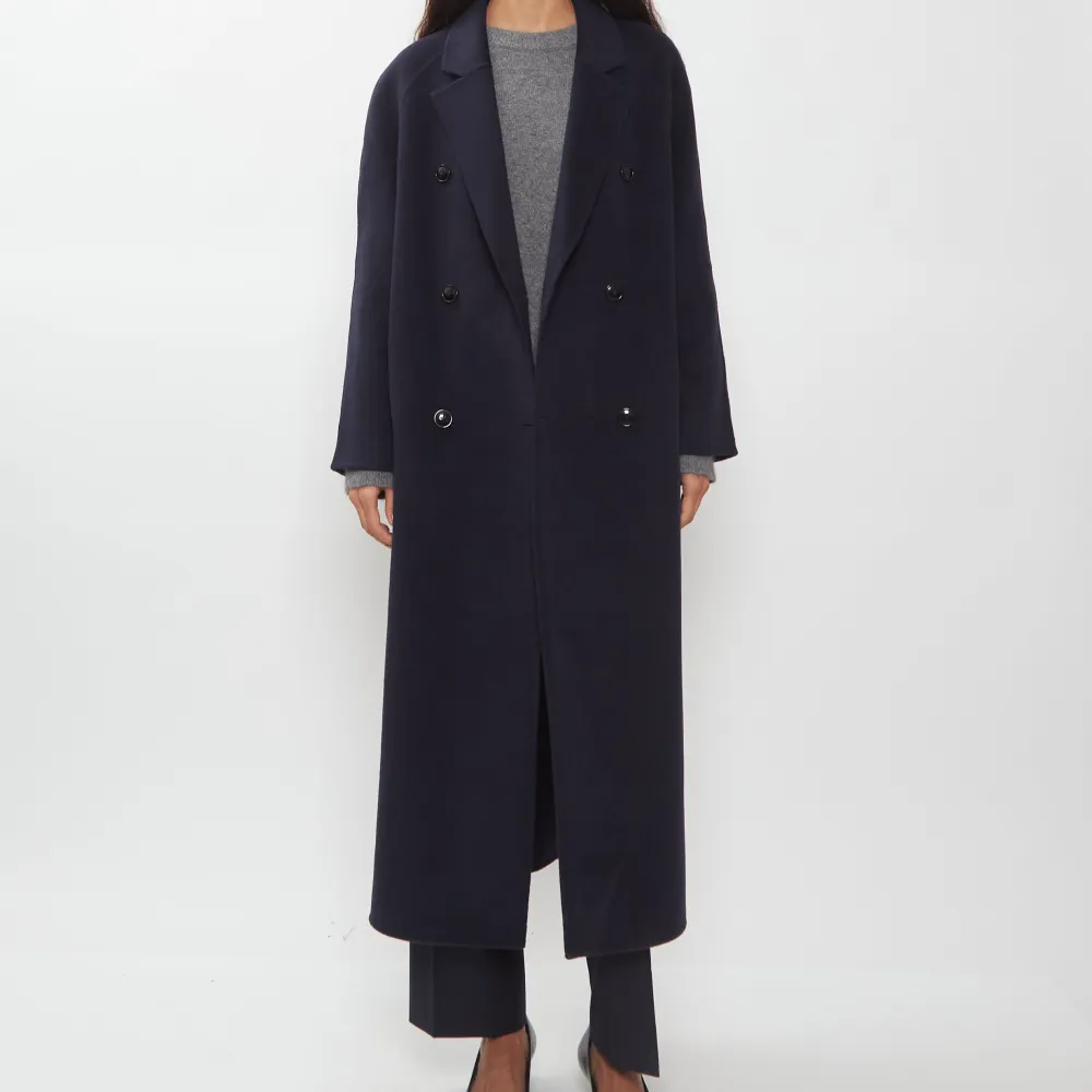 Women's Cashmere Notch Lapel Double Breasted Coat
