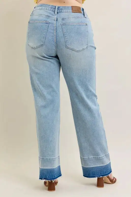 Subtle Texture Knit Denim Jeans